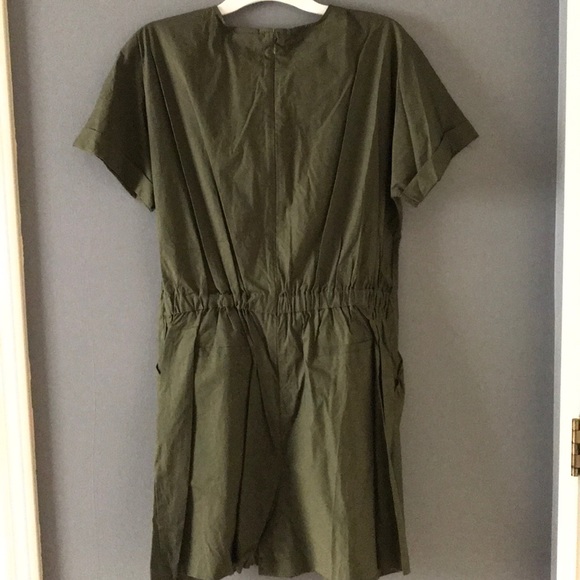 New Mossimo Army Green Romper - Picture 4 of 8